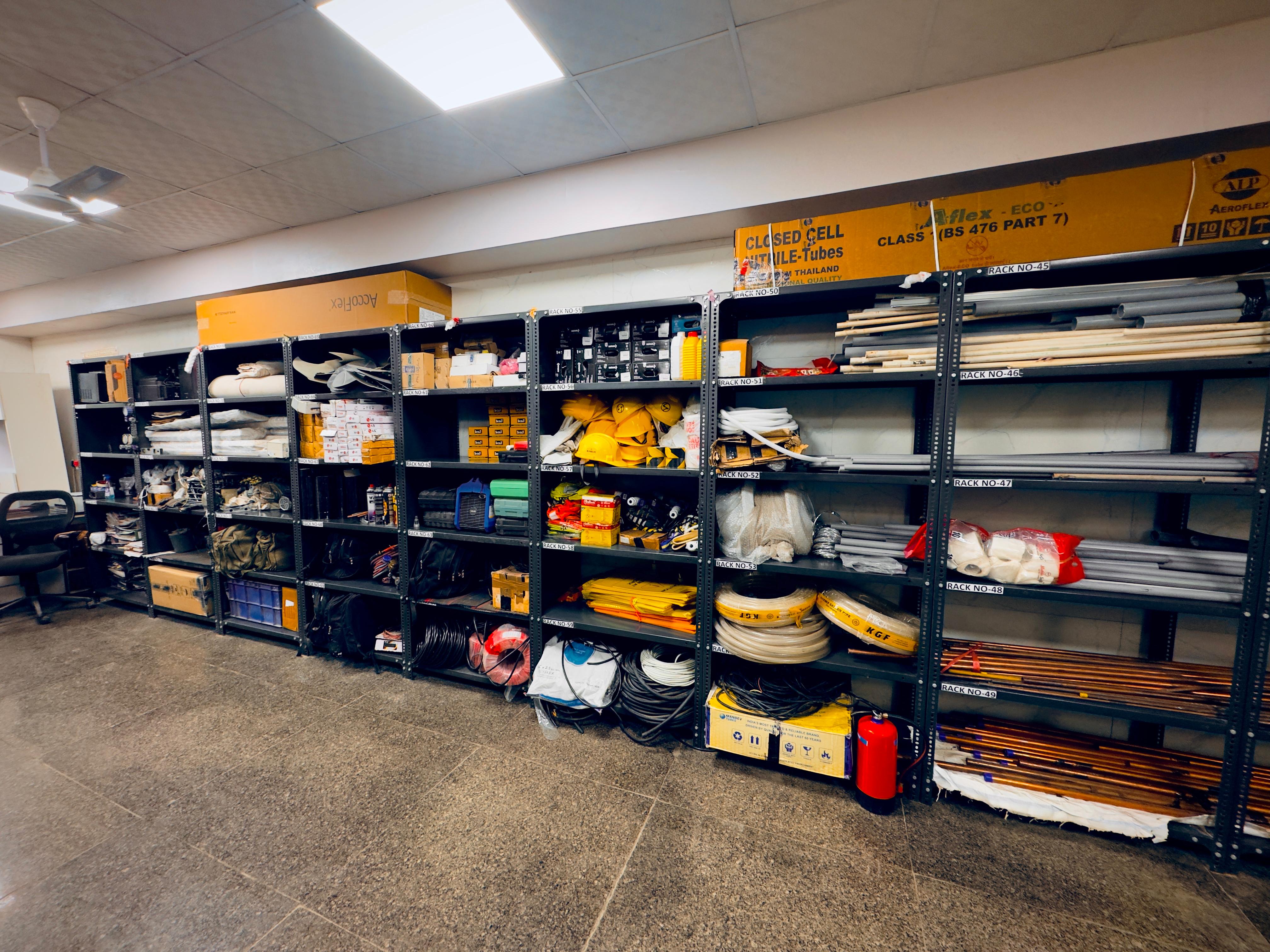 HVAC Equipment Storage Area